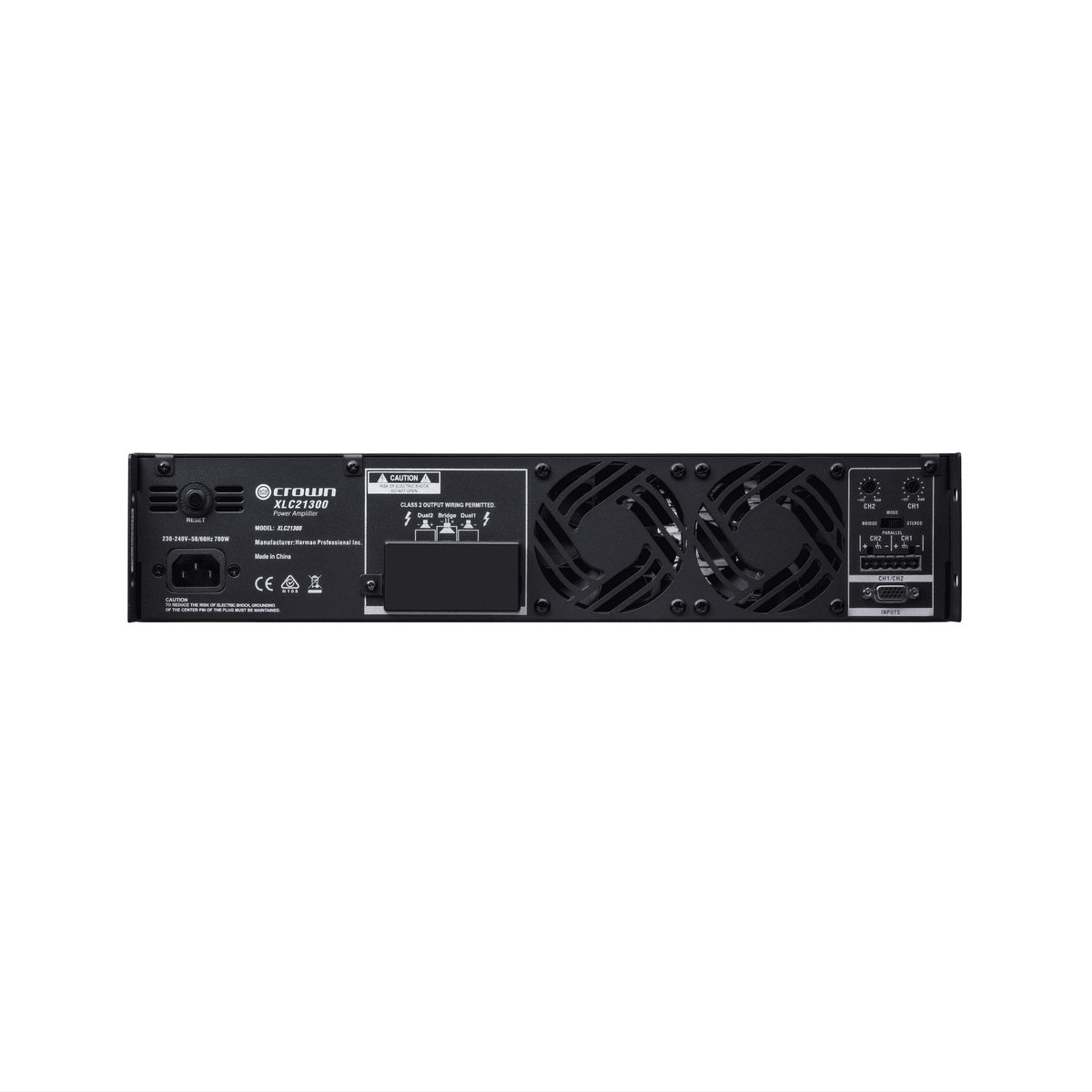 Crown XLC 21300 2-Channel, 1300W at Ohms Power Amplifier