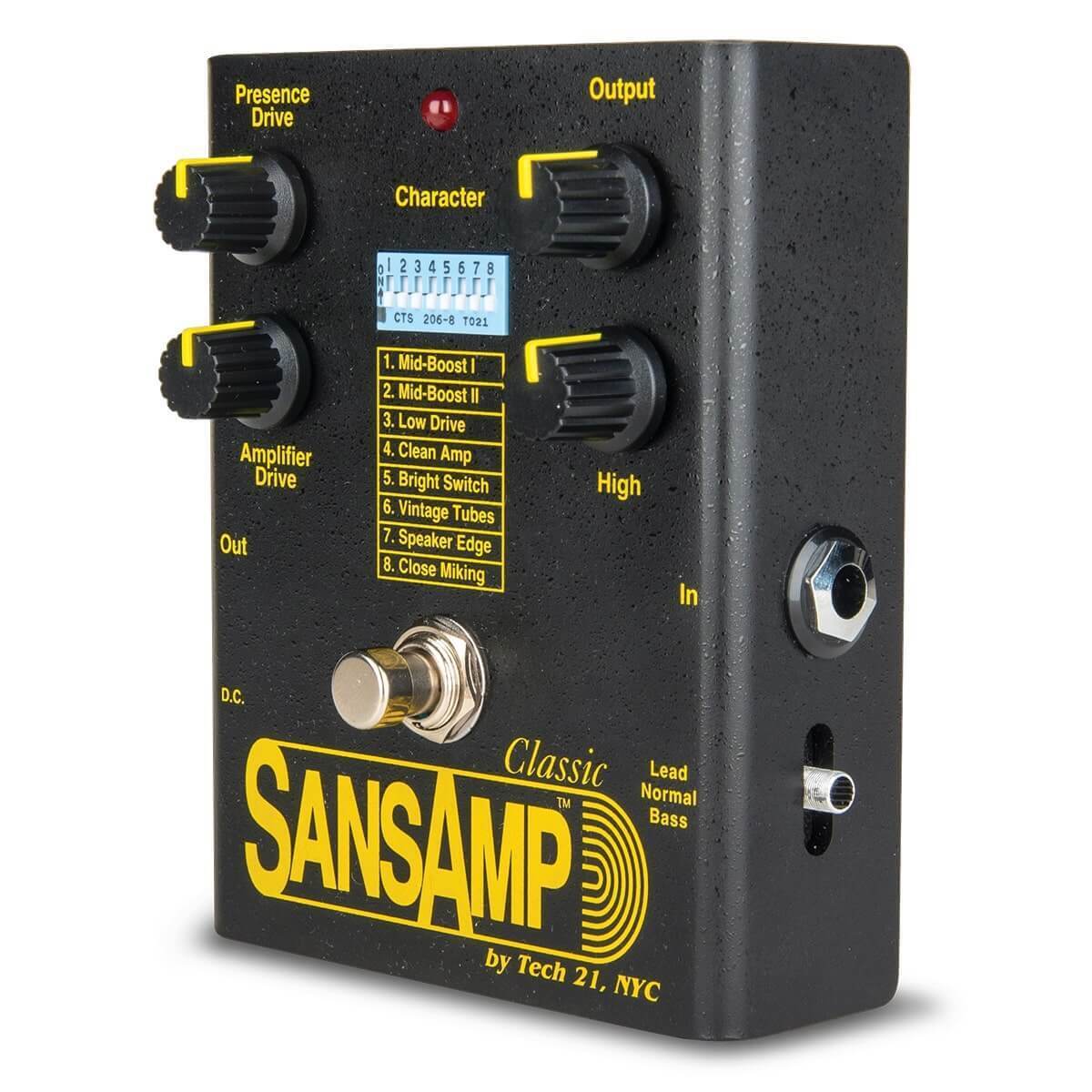 Tech 21 SansAmp Classic Tube Amp Emulator Pedal 2021 Re-Issue