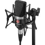 Neumann TLM 102 Large Diaphragm Condenser Microphone Studio Set with Shockmount - Black