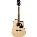 Ibanez PF15ECE Acoustic Electric Guitar with Cutaway - Natural High Gloss