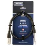 AmberTec TRS to Male XLR Cable - 1 Metre
