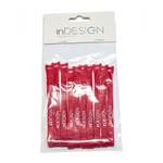 inDESIGN 10 Pack Reusable Hook and Look Cable Ties 200 mm Long - Red