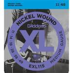 D'Addario EXL115 Nickel Wound Guitar Strings Jazz Rock 11-49
