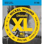 D'Addario EXL125 Nickel Wound Electric Guitar Strings SLTRB 9-46