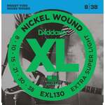 D'Addario EXL130 Nickel Wound Electric Guitar Strings Extra-Super Light 8-38