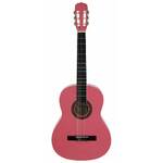 Aria Fiesta 3/4 Size Classical String Guitar in Pink Finish