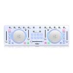 iCON iDJ USB DJ Controller with Touch Sensitive Scratch Wheels - White