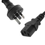 Maximum Cables 2 Metre Black IEC Mains Power Lead
