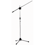 CPK MA365 Microphone Boom Stand with Interlock Adaptor for Extra Mic - Chrome