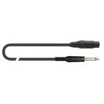 Quik Lok 6.5mm Male TS Jack to Female XLR Microphone Cable 1 Metre