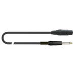 Quik Lok 6.5mm Male TS Jack to Female XLR Microphone Cable 3 Metres