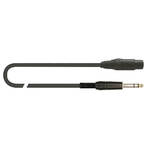 Quik Lok 6.5mm Male TRS Jack to Female XLR Microphone Cable 3 Metres