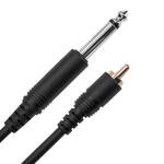 Mogami Pure Patch Moulded TS Jack to RCA Cable - 1 Foot