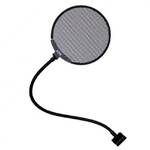 On Stage ASVSM5-B Metal 5 Inch Pop Filter with Gooseneck and C-Clamp
