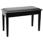 On Stage KB8904B Deluxe Piano Bench with Flip-Top Storage - Black