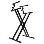 On Stage KS7292 Double Braced X-Style Keyboard Stand with 2nd Tier