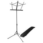 On Stage M7202BB Music Stand with Detachable Book Rest and Bag - Black
