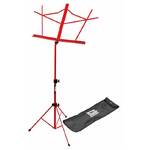 On Stage Compact Sheet Music Stand with Bag - Red