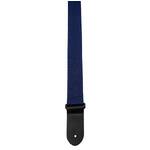 Perris 2" Poly Pro Guitar Strap in Navy Blue with Black Leather ends