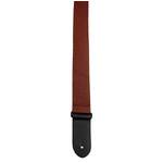 Perris 2" Poly Pro Guitar Strap in Brown with Black Leather ends