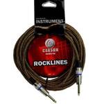 Carson ROK10BV 10 Foot Braided Tweed Noiseless Guitar Lead/Cable