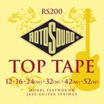 Rotosound RS200 Top Tape Monel Flatwound Jazz Guitar Strings 12-52