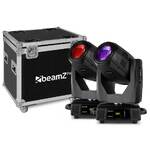 Beamz TIGER17R 350W Beam/Spot Moving Head Pair with Roadcase
