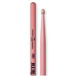 Vic Firth American Classic 5A Wood Tip Drum Sticks - Pink