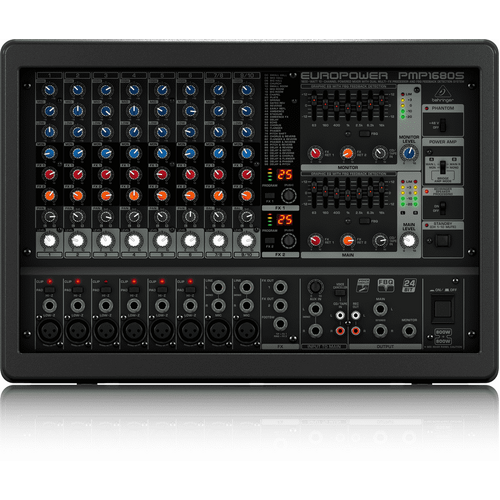  Behringer Europower PMP4000 Powered Mixer - 16 Channels, 1600  Watts with Multi-FX Processor and FBQ Feedback Detection System : Musical  Instruments